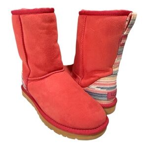 UGG Vibrant Red Suede Boots